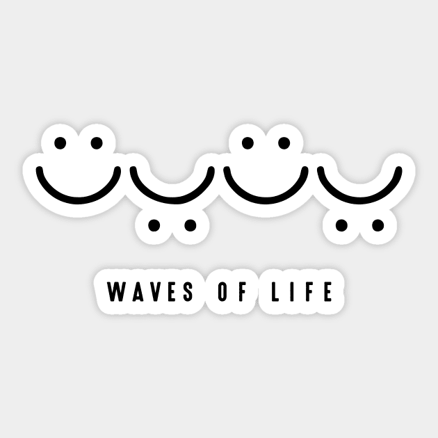Waves of Life Sticker by Darksavage